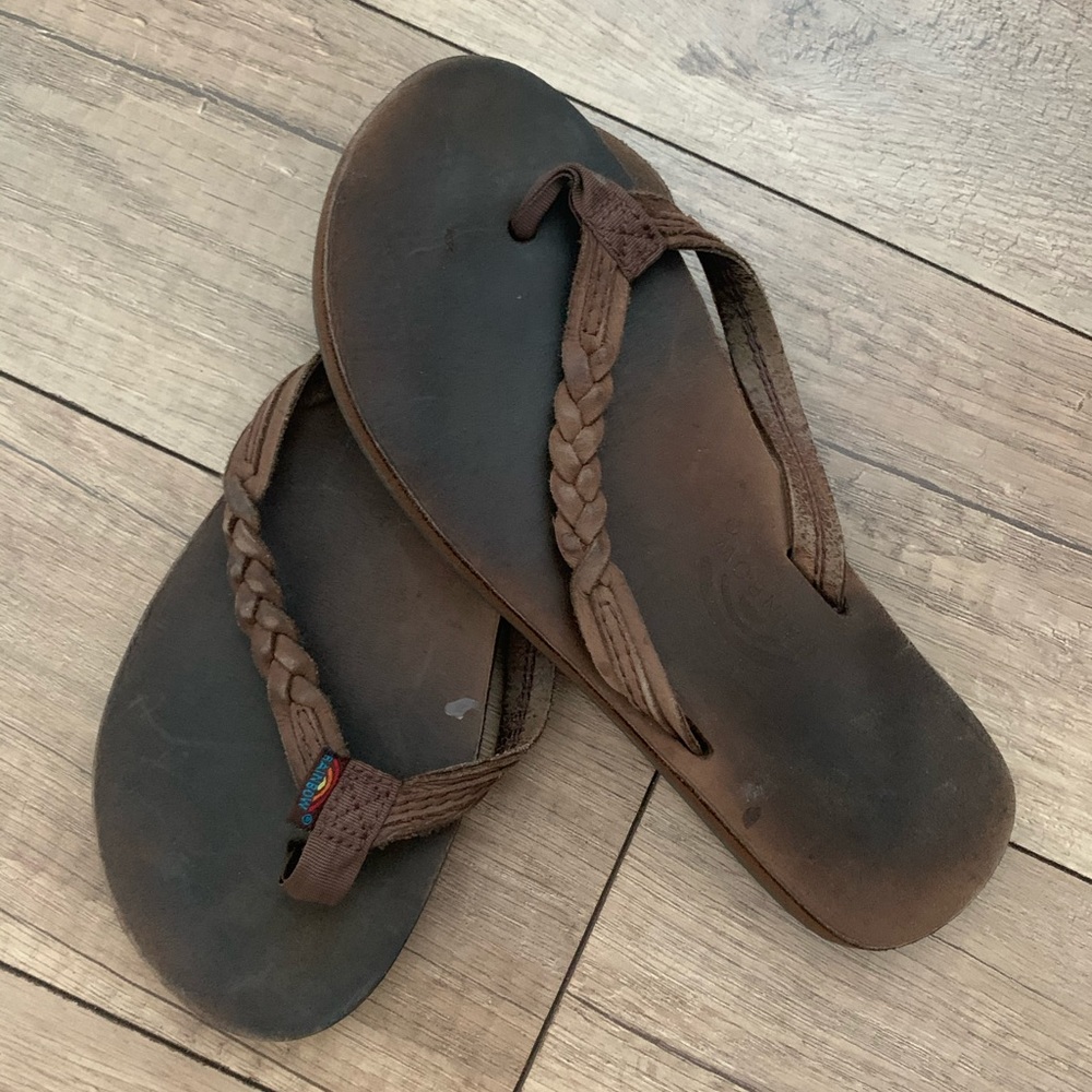 Kids Rainbow Flip Flops